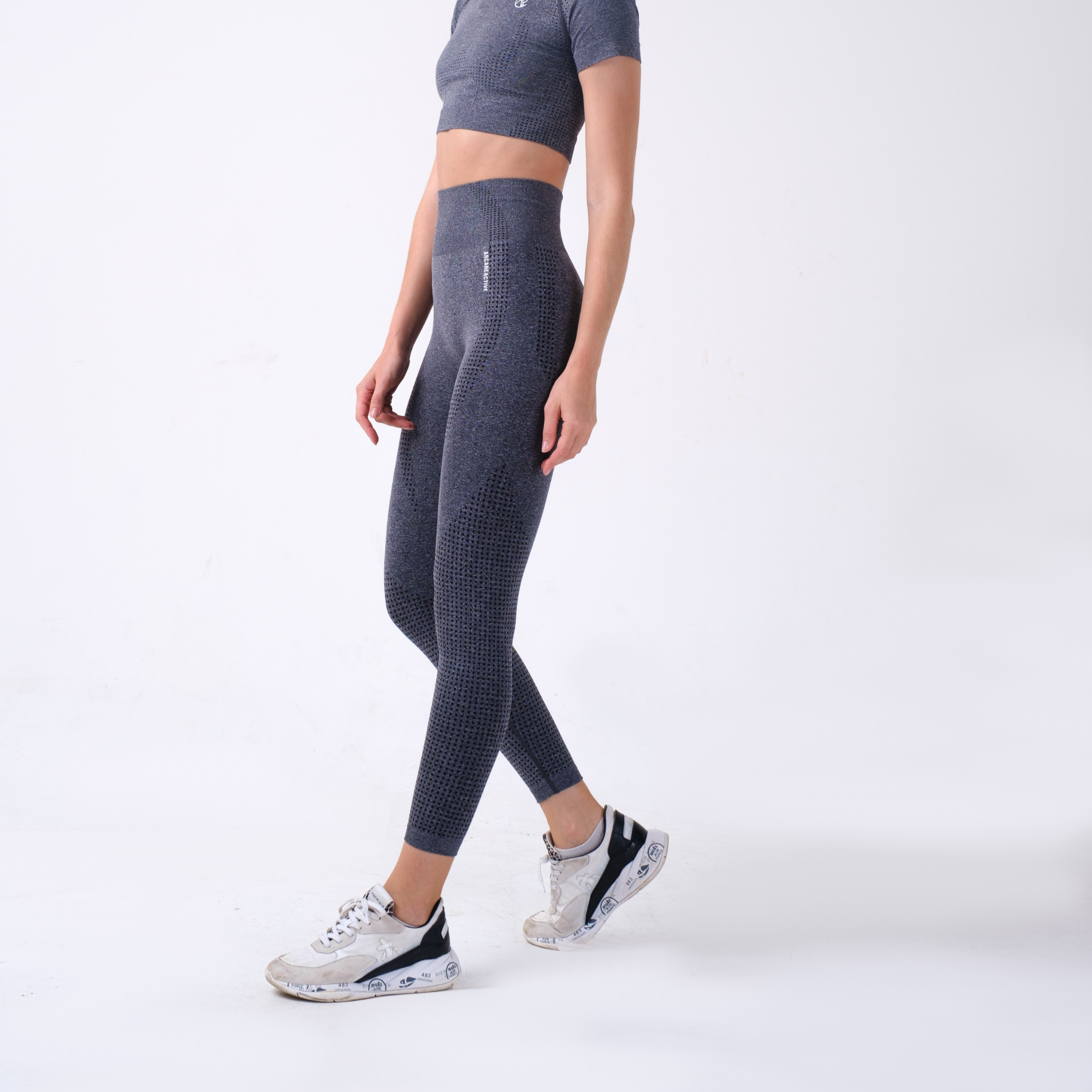 Vibrant Seamless Leggings - Dark Grey